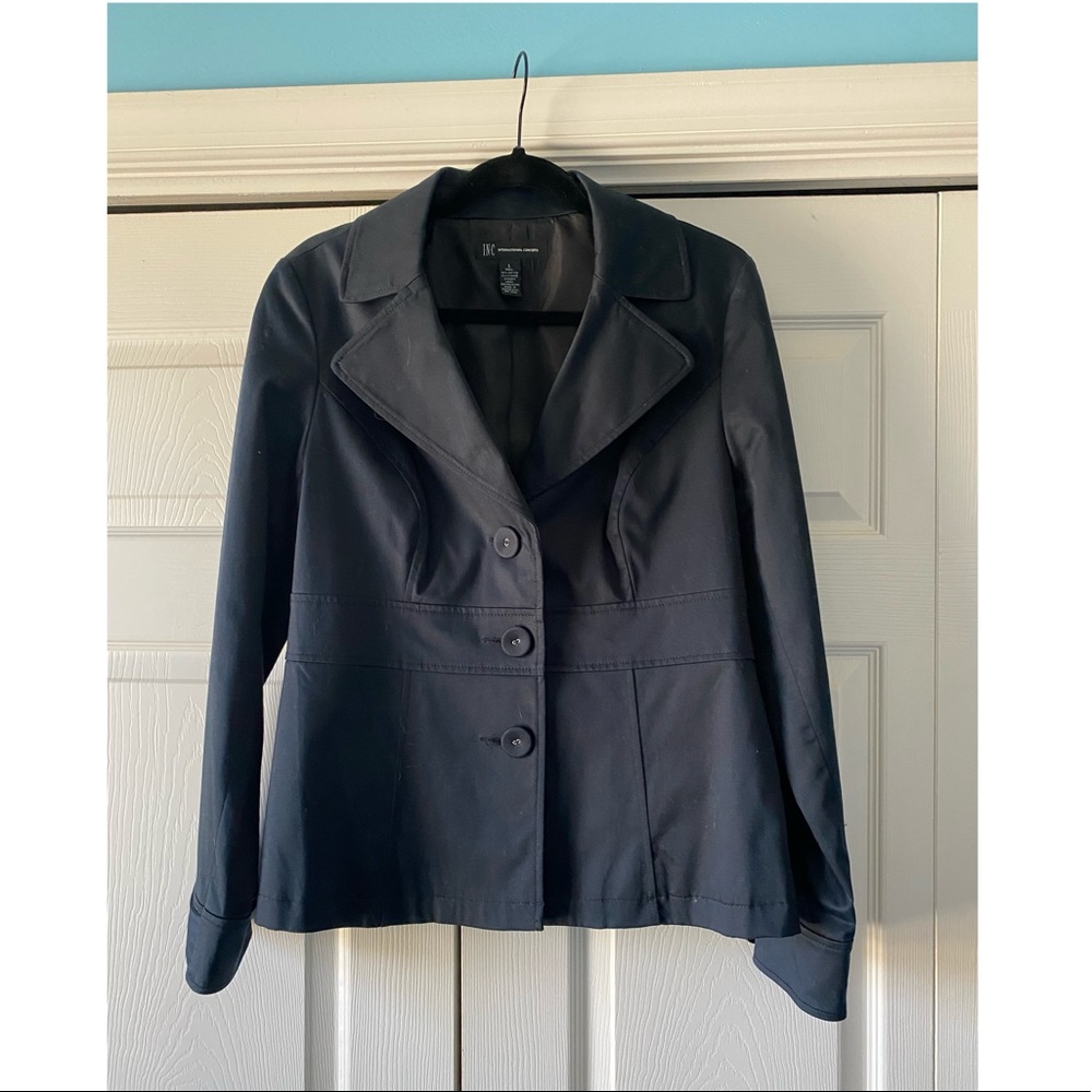 Black INC jacket with buttons